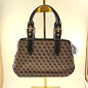 Dooney & Bourke Signature Small Buckle Satchel Handbag